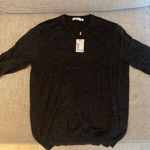 Suitsupply Merino Wool Sweater - Dark Grey